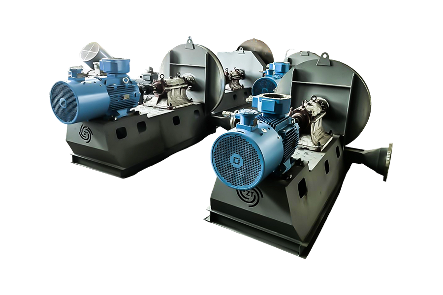 Rakennusmateriaaliteollisuuden kalkkiuunin kaasupainepuhallin