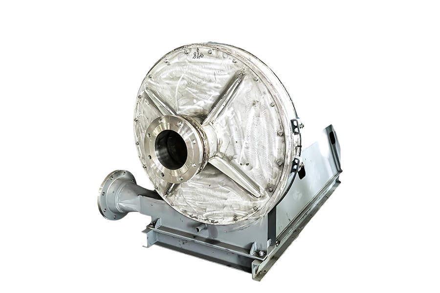 Rakennusmateriaaliteollisuuden kalkkiuunin kaasupainepuhallin